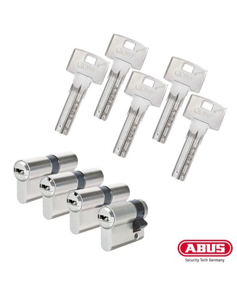 ABUS Bravus 3000 Schließzylinder Set | Bestehend aus 3 Profilzylinder & 1 Halbzylinder