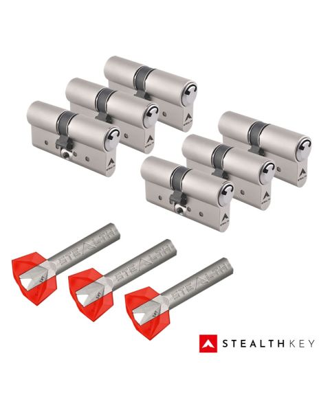 Stealth Key Schließzylinder 6er Set | 6 Profilzylinder