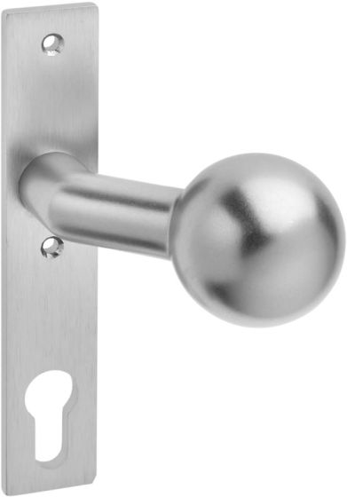 Edelstahl-Knopfschild für Schlosskästen