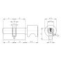WILKA System 1400 im 4er Set | 1 Profilzylinder, 2 Knaufzylinder & 1 Halbzylinder