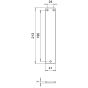 Langschild aus Aluminium 237 von Dieckmann - Blind-Ausführung - Zeichnung