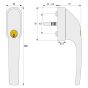 Fenstergriff FG300 Abmessungen