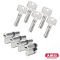ABUS Bravus 3000 Schließzylinder Set | Bestehend aus 3 Profilzylinder & 1 Halbzylinder