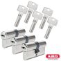 ABUS Bravus 3000 Schließzylinder Set | Bestehend aus 3 Profilzylinder