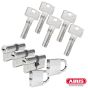 ABUS Bravus 3000 Schließzylinder Set | Bestehend aus 3 Profilzylinder & 2 Vorhangschlösser