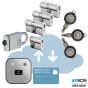 IKON Cliq Go - Starter Set | 3 Profilzylinder & 1 Halbzylinder & 1 Hangschloss
