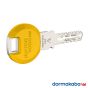 Dormakaba Expert Plus Schlüssel mit Farb-Clip - Farbe: Gelb