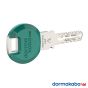 Dormakaba Expert Plus Schlüssel mit Farb-Clip - Farbe: Dunkelgrün