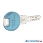 Dormakaba Expert Plus Schlüssel mit Farb-Clip - Farbe: Hellblau