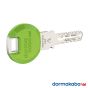 Dormakaba Expert Plus Schlüssel mit Farb-Clip - Farbe: Hellgrün