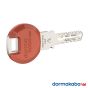 Dormakaba Expert Plus Schlüssel mit Farb-Clip - Farbe: Hellrot
