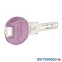 Dormakaba Expert Plus Schlüssel mit Farb-Clip - Farbe: Hellviolett