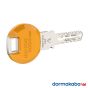 Dormakaba Expert Plus Schlüssel mit Farb-Clip - Farbe: Orange