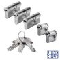 WINKHAUS keyTec N-tra 5er Set | 3 Profilzylinder & 2 Halbzylinder