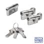 WINKHAUS keyTec N-tra 3er Set | 1 Profilzylinder & 2 Knaufzylinder