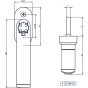 Code Handle Window Beschlag - Zeichnung
