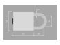 Bluecompact Vorhangschloss BO85