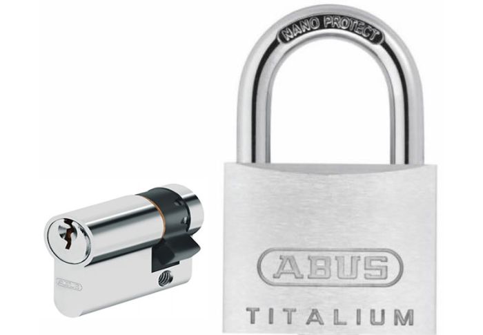 Abus Vorhangschloss mit Abus Halbzylinder