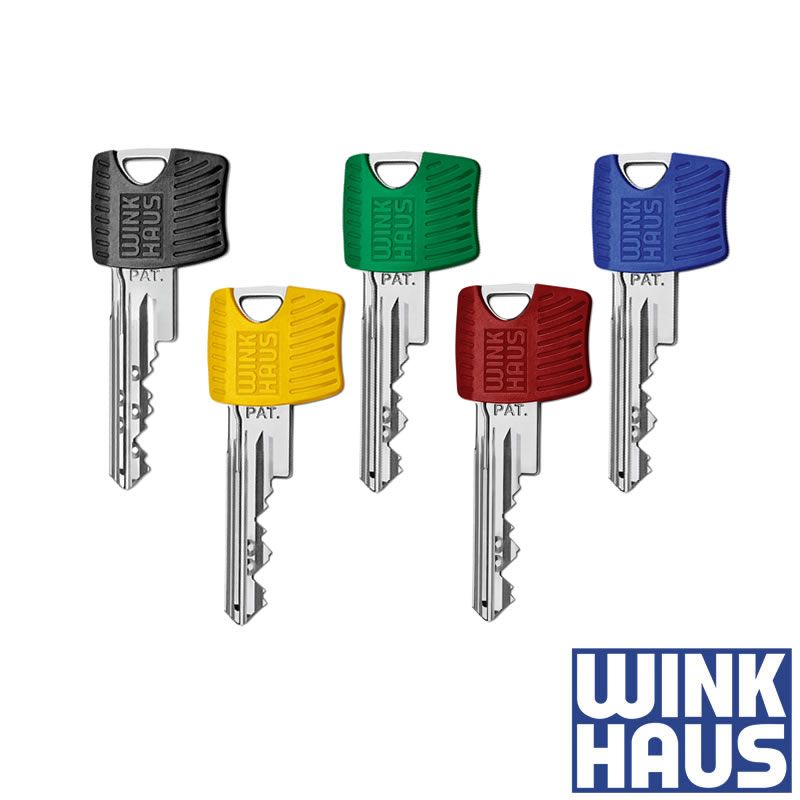 Schlüsselkappen, farbig sortiert, Kunststoff, 25x19mm, 25/VE, 25