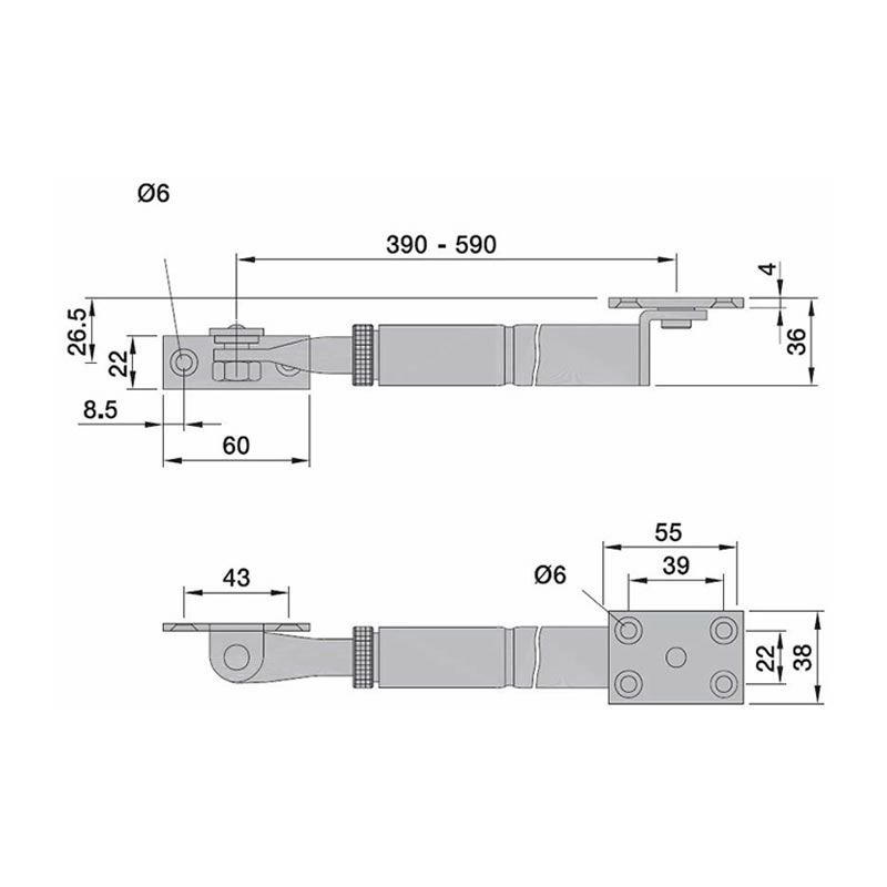 KWS Türbremse 1017 mit Bremswirkung