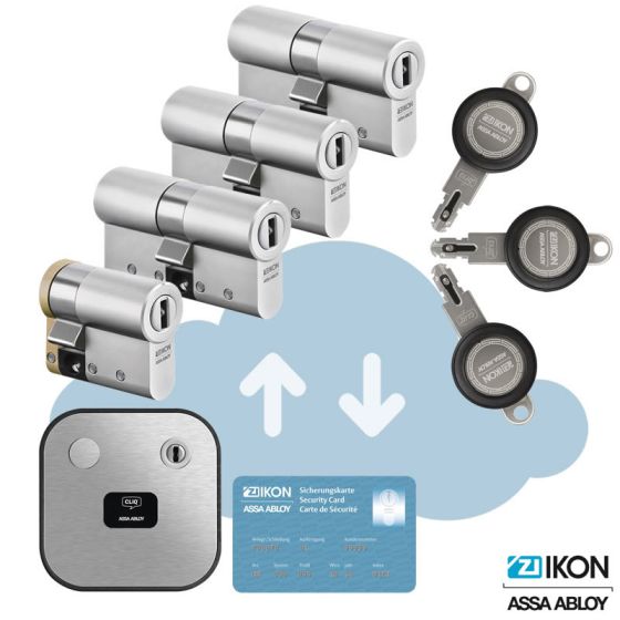 IKON Cliq Go - Starter Set | 3 Profilzylinder & 1 Halbzylinder