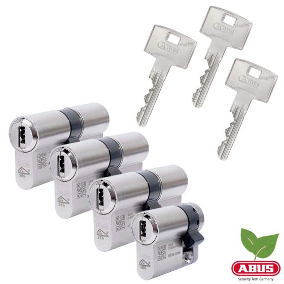ABUS Pfaffenhain Magtec 2500 - Zylinderset - 3 Doppelzylinder & 1 Halbzylinder