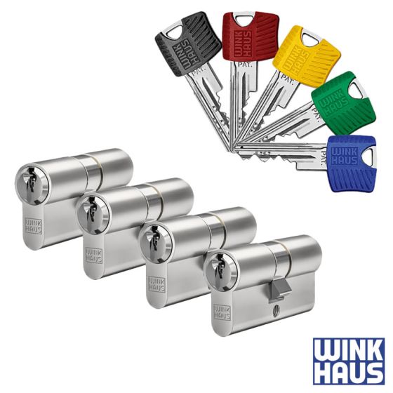 WINKHAUS RPE Schließzylinder 4er Set | 4 Profilzylinder