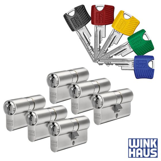 WINKHAUS RPE Schließzylinder 6er Set | 6 Profilzylinder
