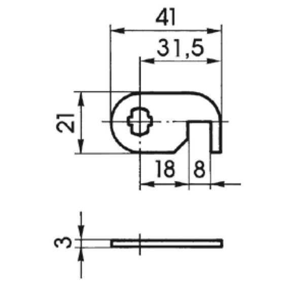 Schließhebel von IKON - SLHB=2645016