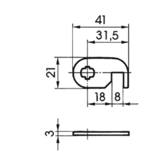 Schließhebel von IKON - SLHB=2645021