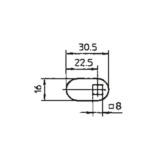 Schließhebel von IKON - SLHB=434815-8