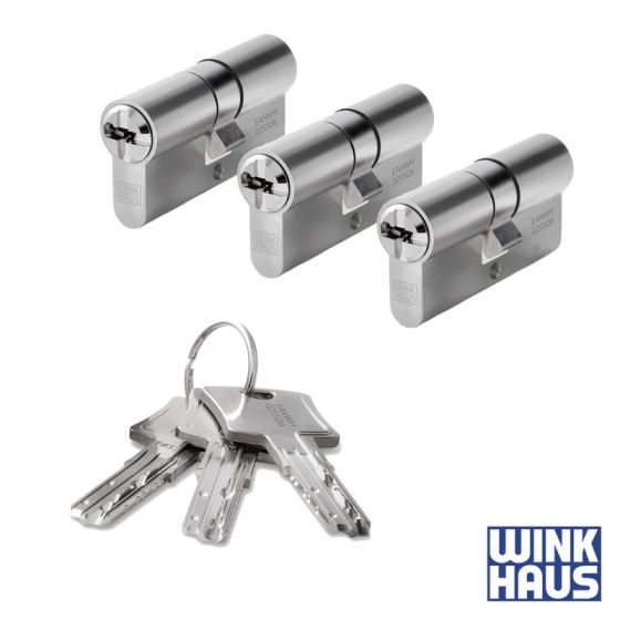 WINKHAUS keyTec N-tra 3er Set | 3 Profilzylinder