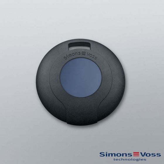 5 Custodie Transponder SimonsVoss Senza Elettronica - Colore Blu, Dimensioni 42x13.7 Mm, In Poliammide