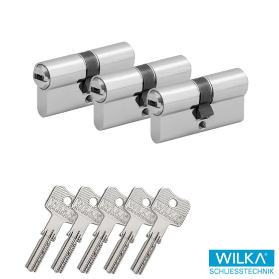 WILKA Wendeschlüssel System 3600 Profilzylinder 2er Set
