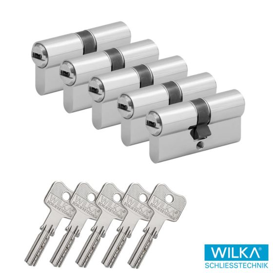 WILKA Wendeschlüssel System 3600 Profilzylinder 2er Set