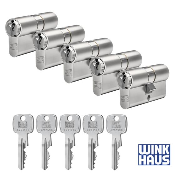 WINKHAUS keyOne X-pert 5er Set Profilzylinder