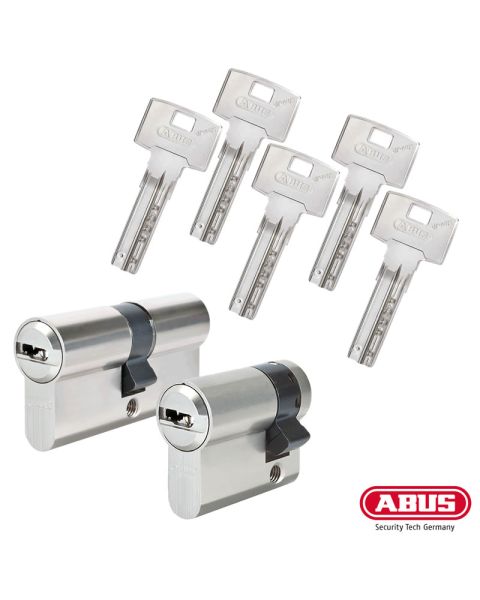 ABUS Bravus 3000 Schließzylinder Set | Bestehend aus 1 Profilzylinder & 1 Halbzylinder