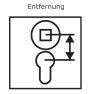 Entfernung - Bestellmaß