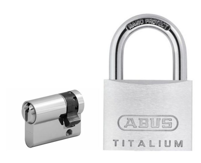 ABUS Titalium Hangschloss mit WILKA Halbzylinder