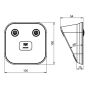 IKON Cliq Go - Tisch-Programmiergerät NP04 - Zeichnung