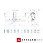 Stealth Key Schließzylinder SK1020 - Zeichnung