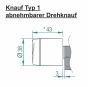Knaufvariante 1- Salto Schließzylinder