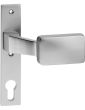 Schlosskastenschild aus Aluminium mit Knopf
