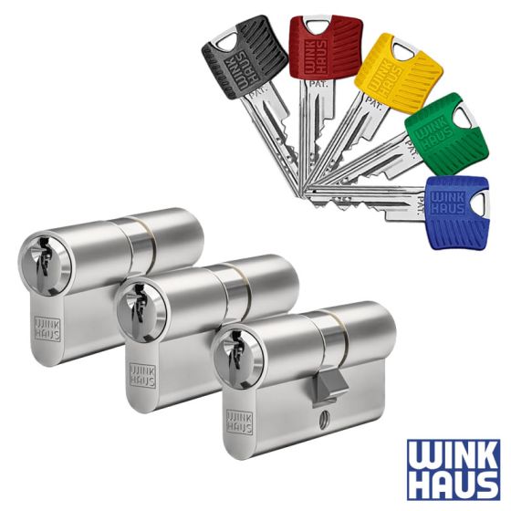 WINKHAUS RPE Schließzylinder 3er Set | 3 Profilzylinder