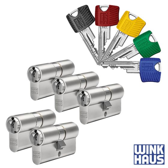 WINKHAUS RPE Schließzylinder 6er Set | 5 Profilzylinder